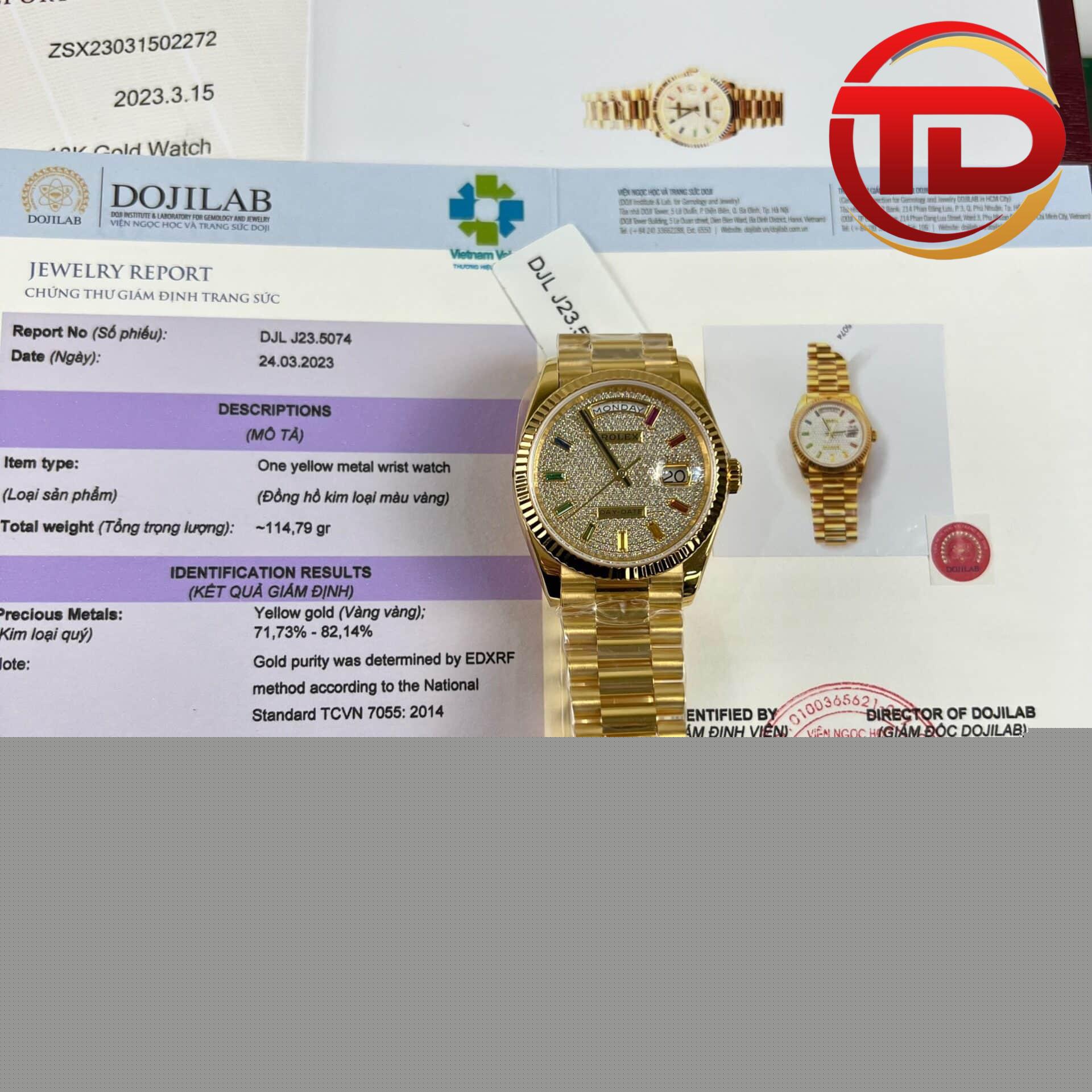 rolex day-date bọc vàng ĐỒNG HỒ ROLEX DAY-DATE 128348 RAINBOW BỌC VÀNG 18K REP 1:1 CAO CẤP