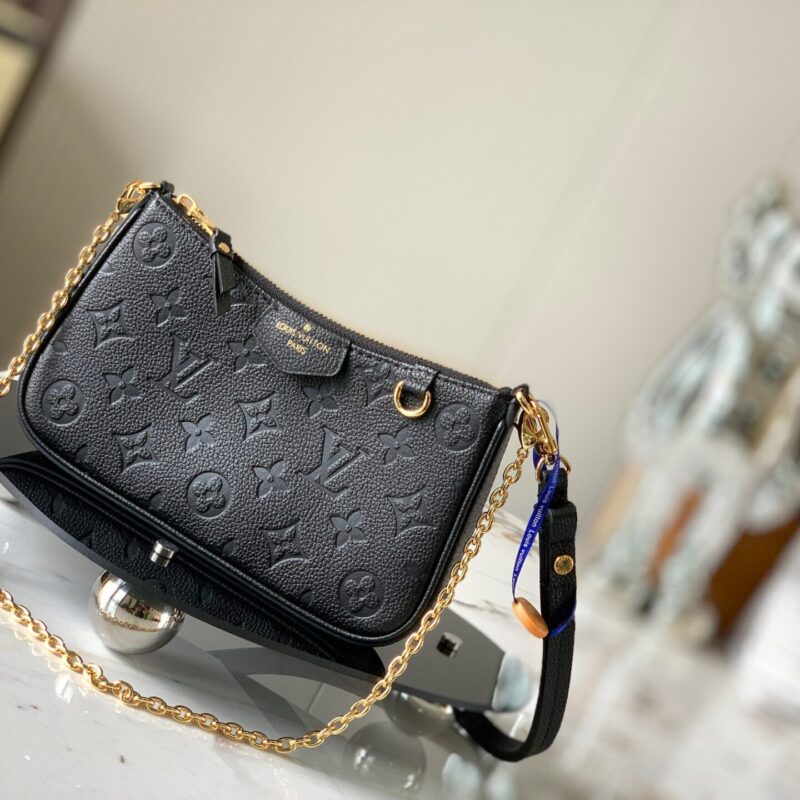 TÚI KẸP NÁCH LV LOUIS VUITTON EASY POUCH ON STRAP SIÊU CẤP MÀU ĐEN