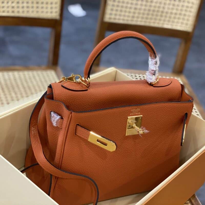 TÚI XÁCH HM HERMES KELLY 28 NGUYÊN BẢN SIÊU CẤP MÀU NÂU