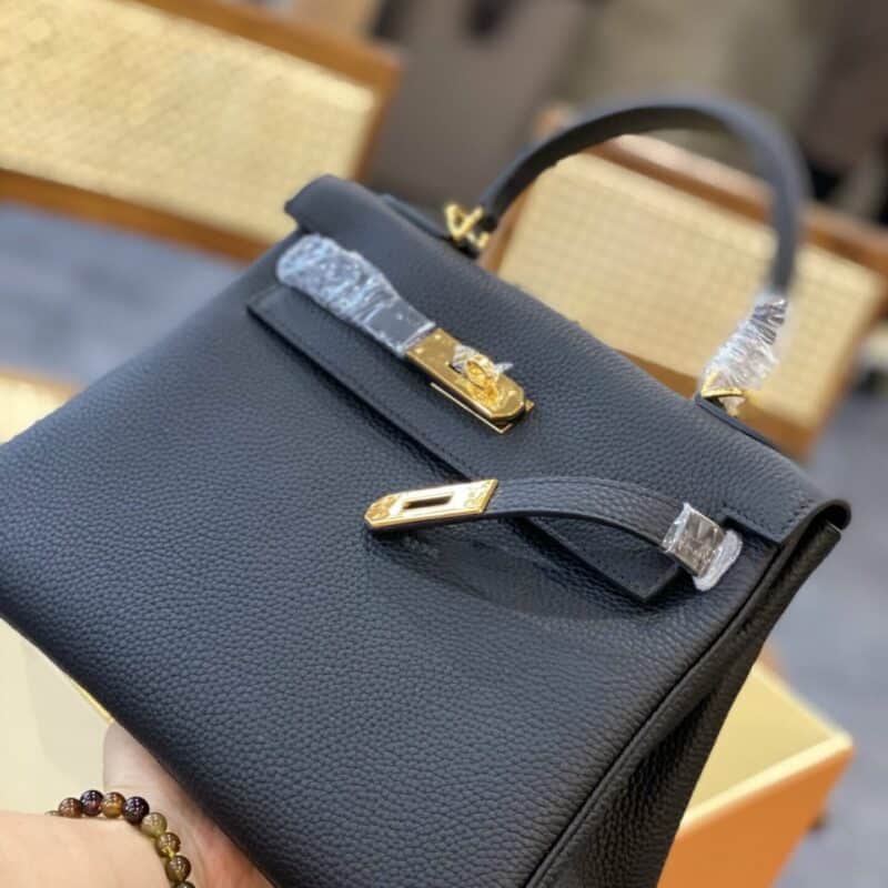 TÚI XÁCH HM HERMES KELLY 28 NGUYÊN BẢN SIÊU CẤP MÀU ĐEN