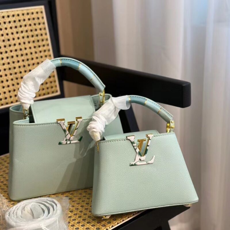 TÚI XÁCH LV LOUIS VUITTON CAPUCINES HANDLE BAG SUPER MÀU XANH MINT