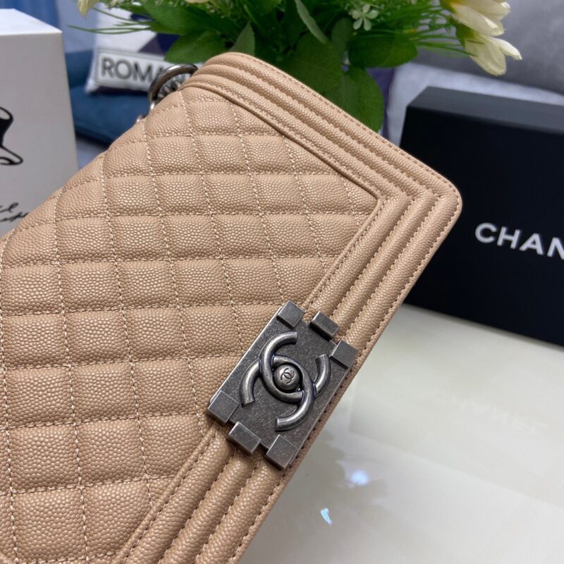 TÚI CHANEL SAC BOY KHÂU TAY SIÊU CẤP MÀU HỒNG PHẤN