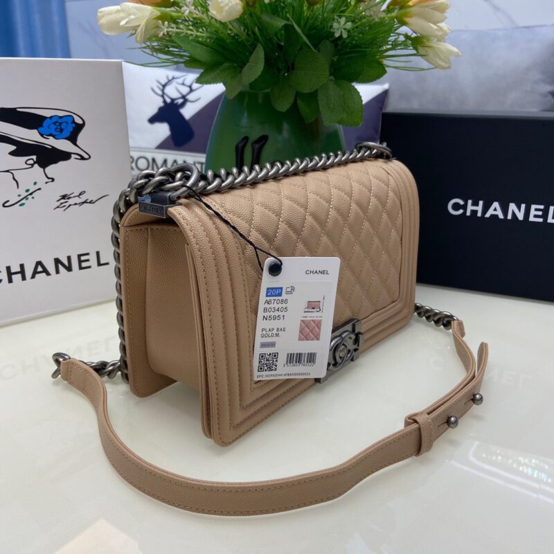 TÚI CHANEL SAC BOY KHÂU TAY SIÊU CẤP MÀU HỒNG PHẤN