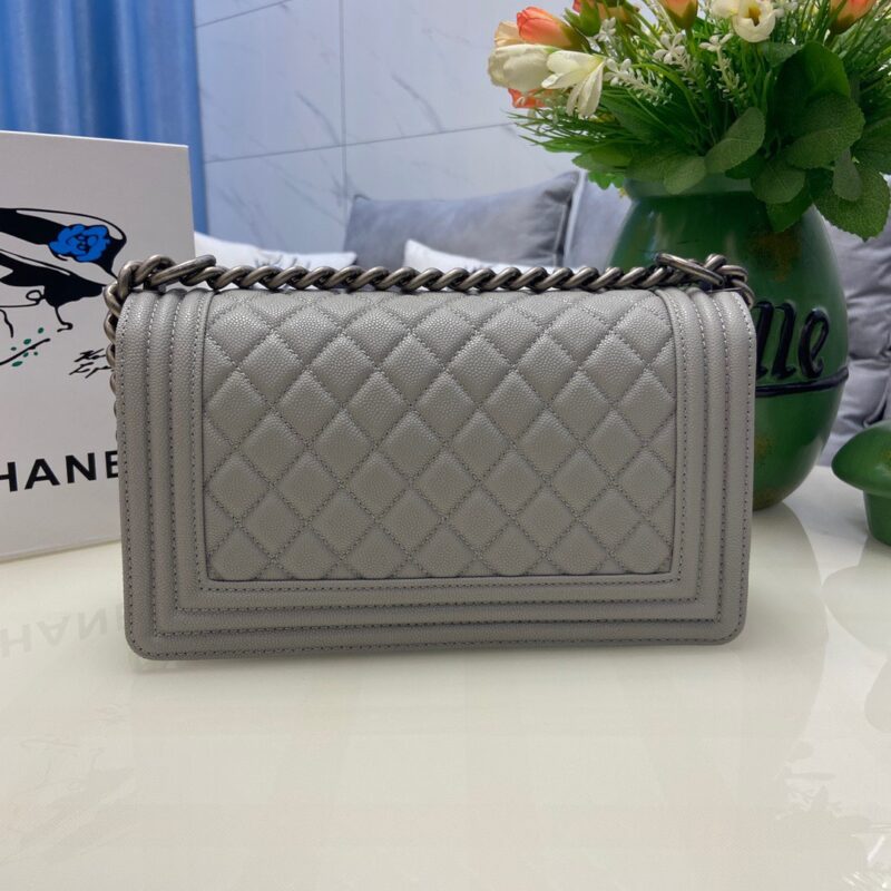 TÚI CHANEL SAC BOY KHÂU TAY SIÊU CẤP MÀU GHI