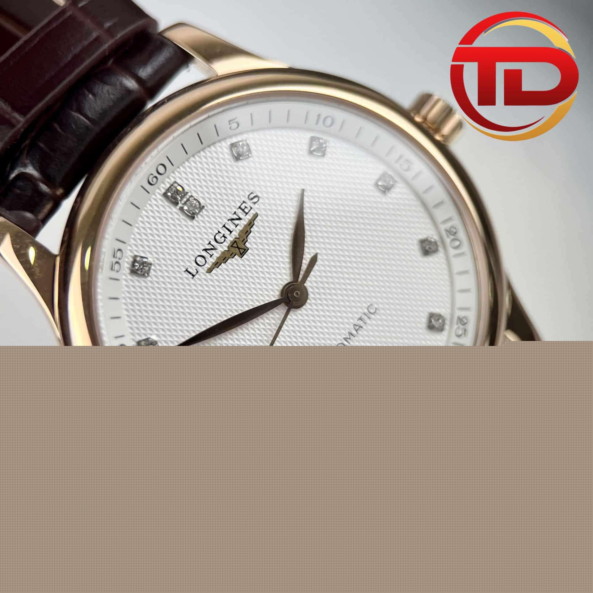 Longines Master Collection vỏ vàng hồng dây da - 4