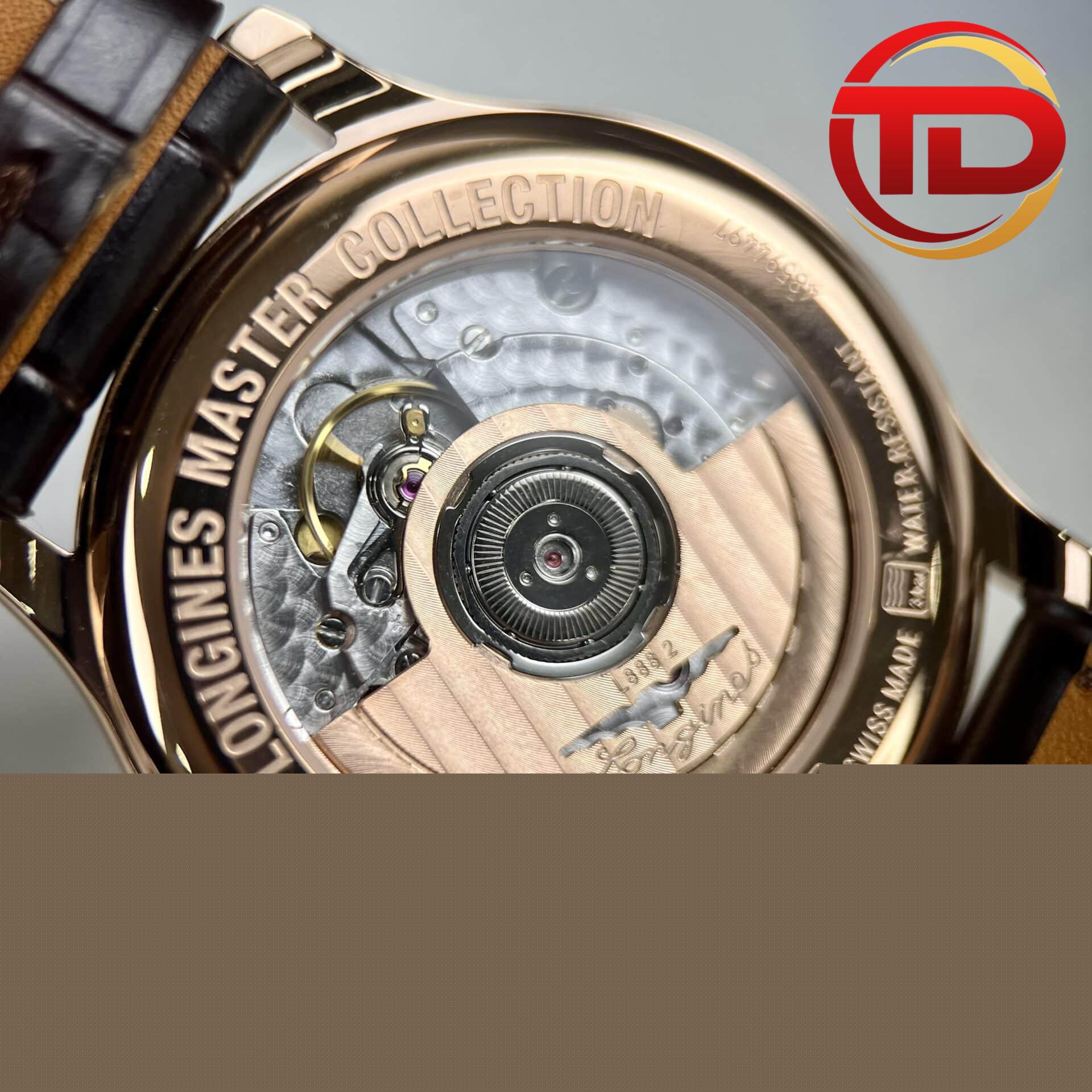 Longines Master Collection vỏ vàng hồng dây da - 6