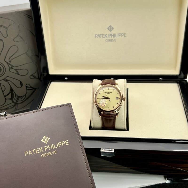 ĐỒNG HỒ PATEK PHILIPPE CALATRAVA 5227R DÂY DA NÂU REP 1:1 GR FACTORY 39MM