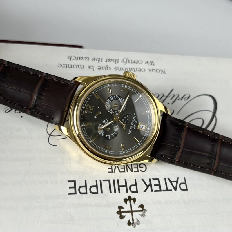 ĐỒNG HỒ PATEK PHILIPPE COMPLICATIONS 5146J-010 MẶT SỐ XÁM REPLICA