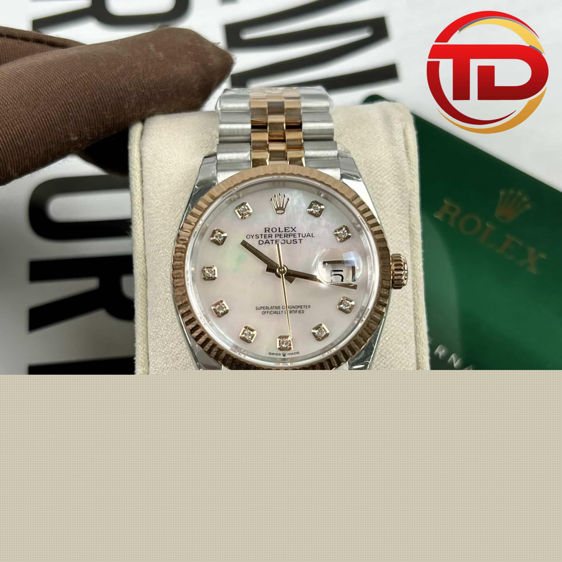 rolex datejust mặt xà cừ MOP ĐỒNG HỒ ROLEX DATEJUST 126231 MẶT SỐ MOP TRẮNG REP 1:1 EW FACTORY
