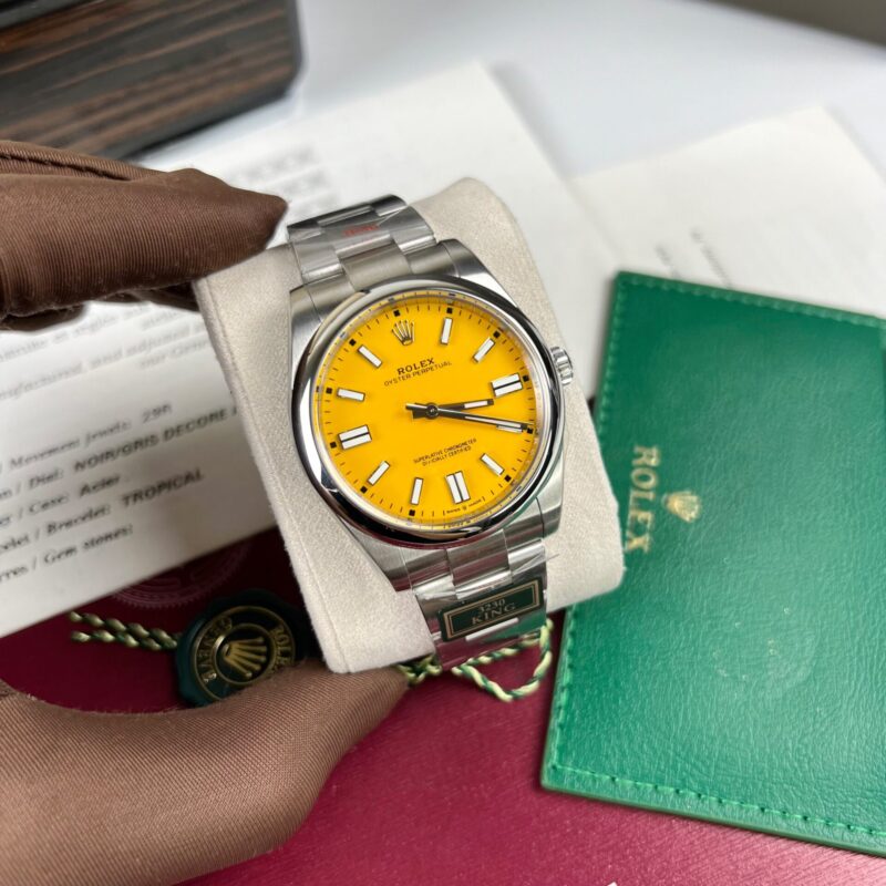 ĐỒNG HỒ ROLEX OYSTER PERPETUAL 124300 MẶT SỐ CAM REPLICA 1:1 KING FACTORY