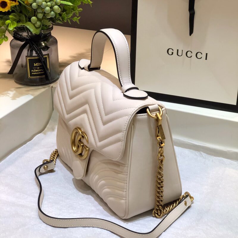 TÚI GUCCI MARMONT TOP HANDLE BAG SIÊU CẤP MÀU TRẮNG
