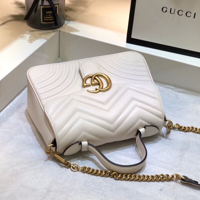 TÚI GUCCI MARMONT TOP HANDLE BAG SIÊU CẤP MÀU TRẮNG