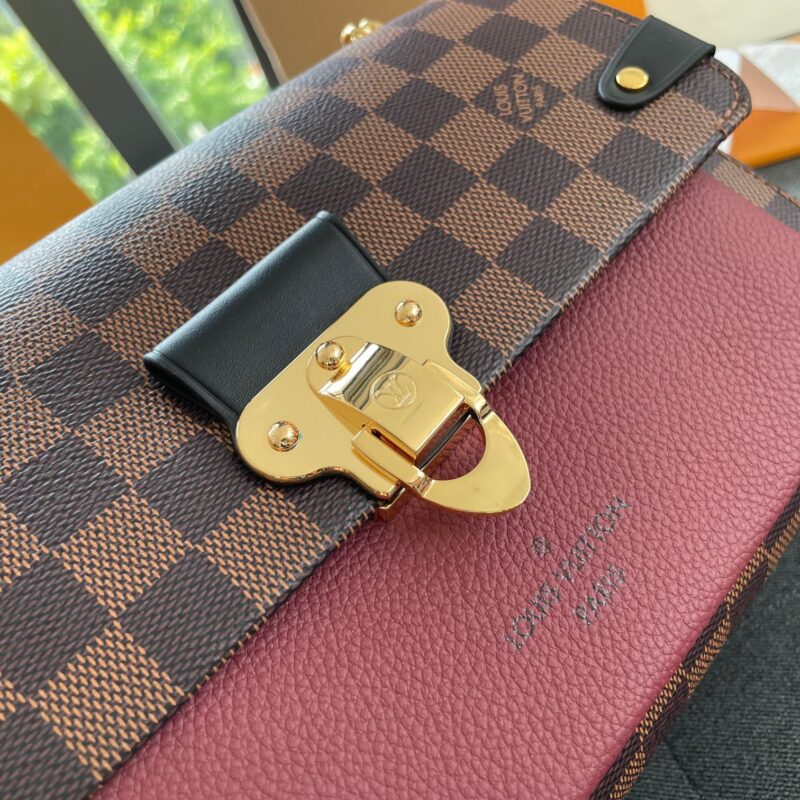 TÚI LV LOUIS VUITTON VAVIN PM DAMIER EBENE RED REPLICA