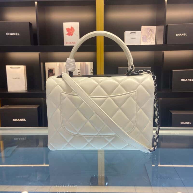 TÚI XÁCH CHANEL TRENDY SIÊU CẤP DA BÓNG MÀU TRẮNG