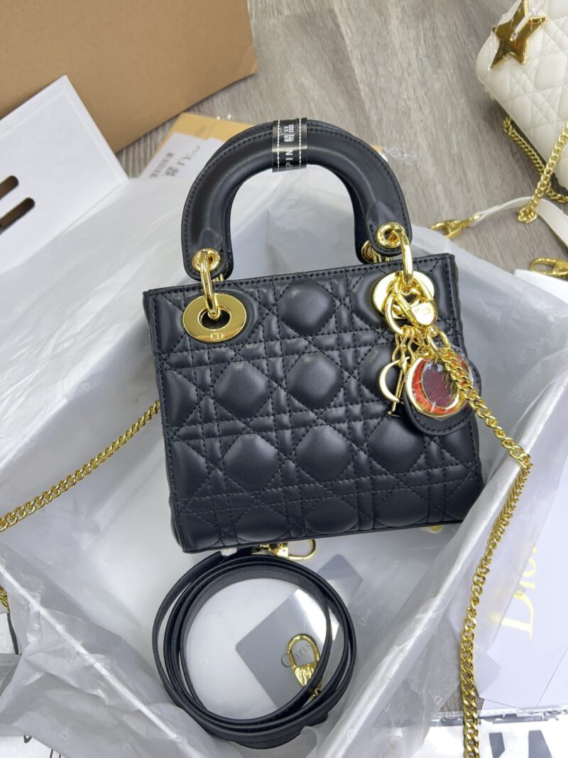 TÚI XÁCH LADY DIOR MINI SIZE NGUYÊN BẢN TAG VÀNG