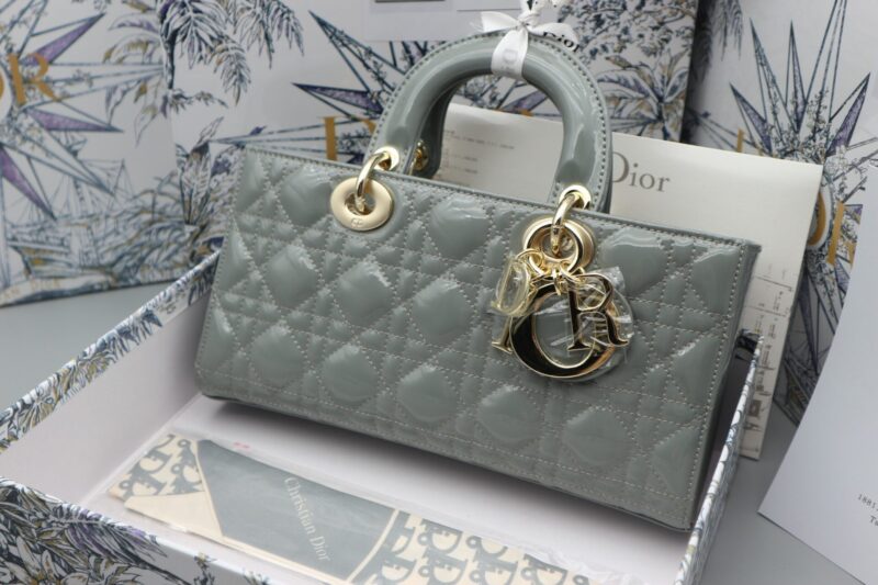 TÚI XÁCH DIOR LADY D-JOY MEDIUM SIZE BAG NGUYÊN BẢN DA BÓNG