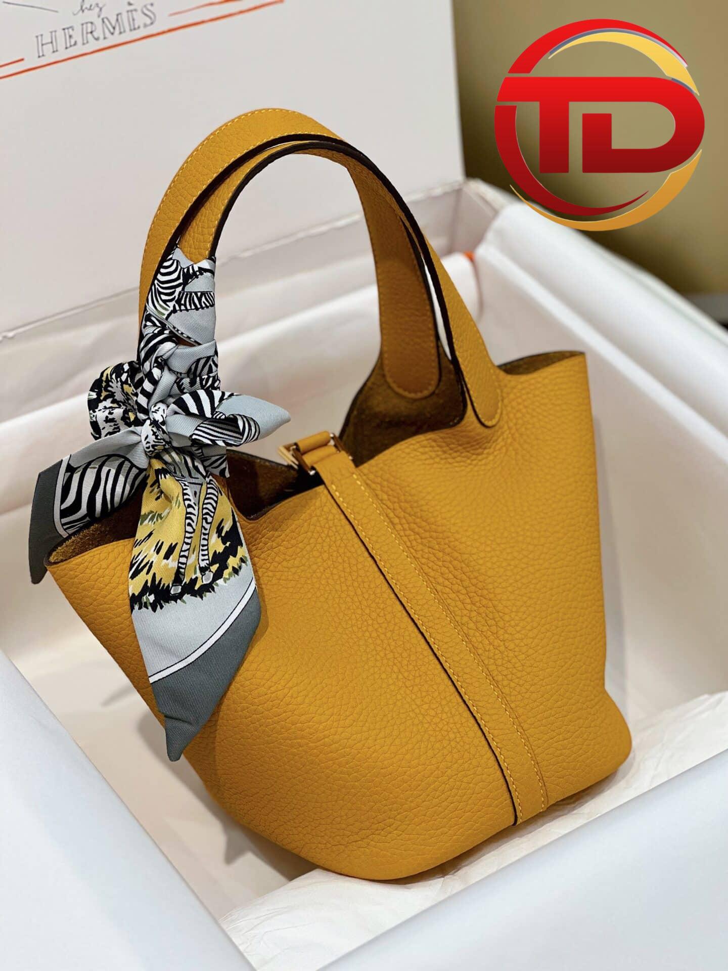 z4282505388560_1f01c53944501f6c10066932e2d44851 TÚI HERMES PICOTIN LOCK 18 SILVER PALLADIUM HARDWARE SIÊU CẤP KHÂU TAY MÀU VÀNG