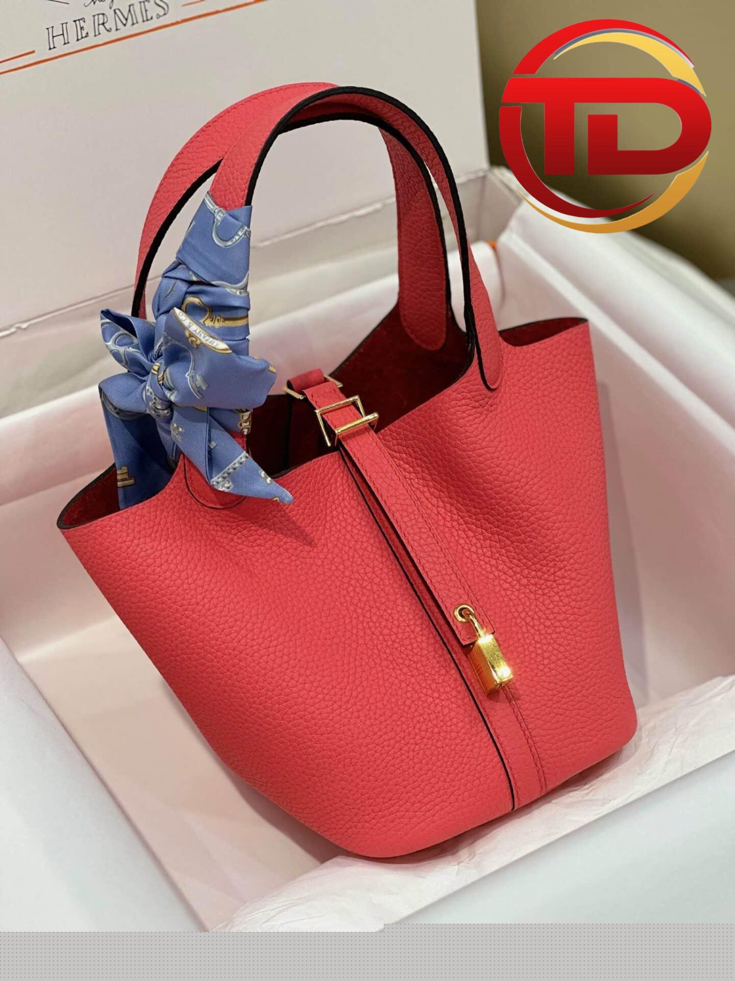 z4282505778394_6dd81c4c99db6f0e4d680c0434f99b24 TÚI HERMES PICOTIN LOCK 18 SILVER PALLADIUM HARDWARE SIÊU CẤP KHÂU TAY MÀU HỒNG ĐỎ