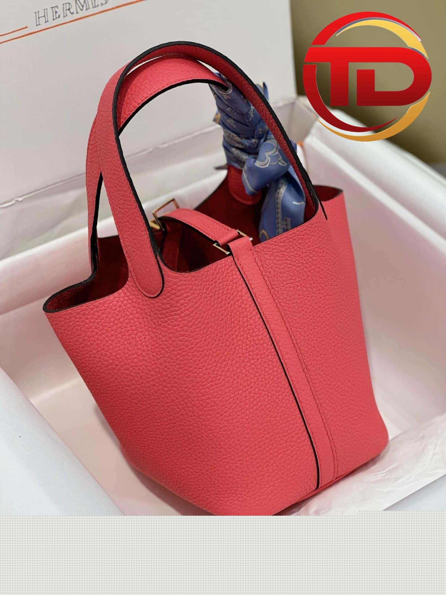 z4282505785654_b1a153a59a625f68aa6eb070d5e8c9c4 TÚI HERMES PICOTIN LOCK 18 SILVER PALLADIUM HARDWARE SIÊU CẤP KHÂU TAY MÀU HỒNG ĐỎ