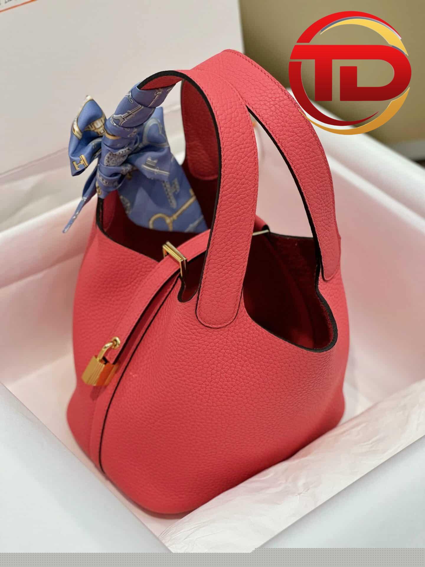 z4282505787708_bf8b67942de765fe6f09c6c7d26ea7b5 TÚI HERMES PICOTIN LOCK 18 SILVER PALLADIUM HARDWARE SIÊU CẤP KHÂU TAY MÀU HỒNG ĐỎ