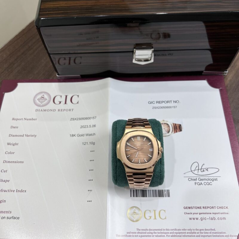 ĐỒNG HỒ PATEK PHILIPPE NAUTILUS 5711/1R-001 BỌC VÀNG HỒNG REPLICA 40MM