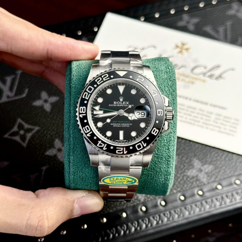 ĐỒNG HỒ ROLEX GMT-MASTER II 116710LN MÀU ĐEN REPLICA 1:1 CLEAN 40MM