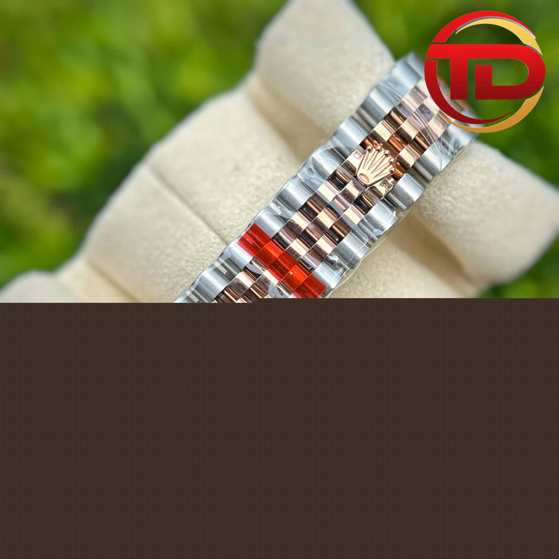 Rolex Datejust Nữ Mặt Xà Cừ Trắng Cọc Số Đính Đá - 7