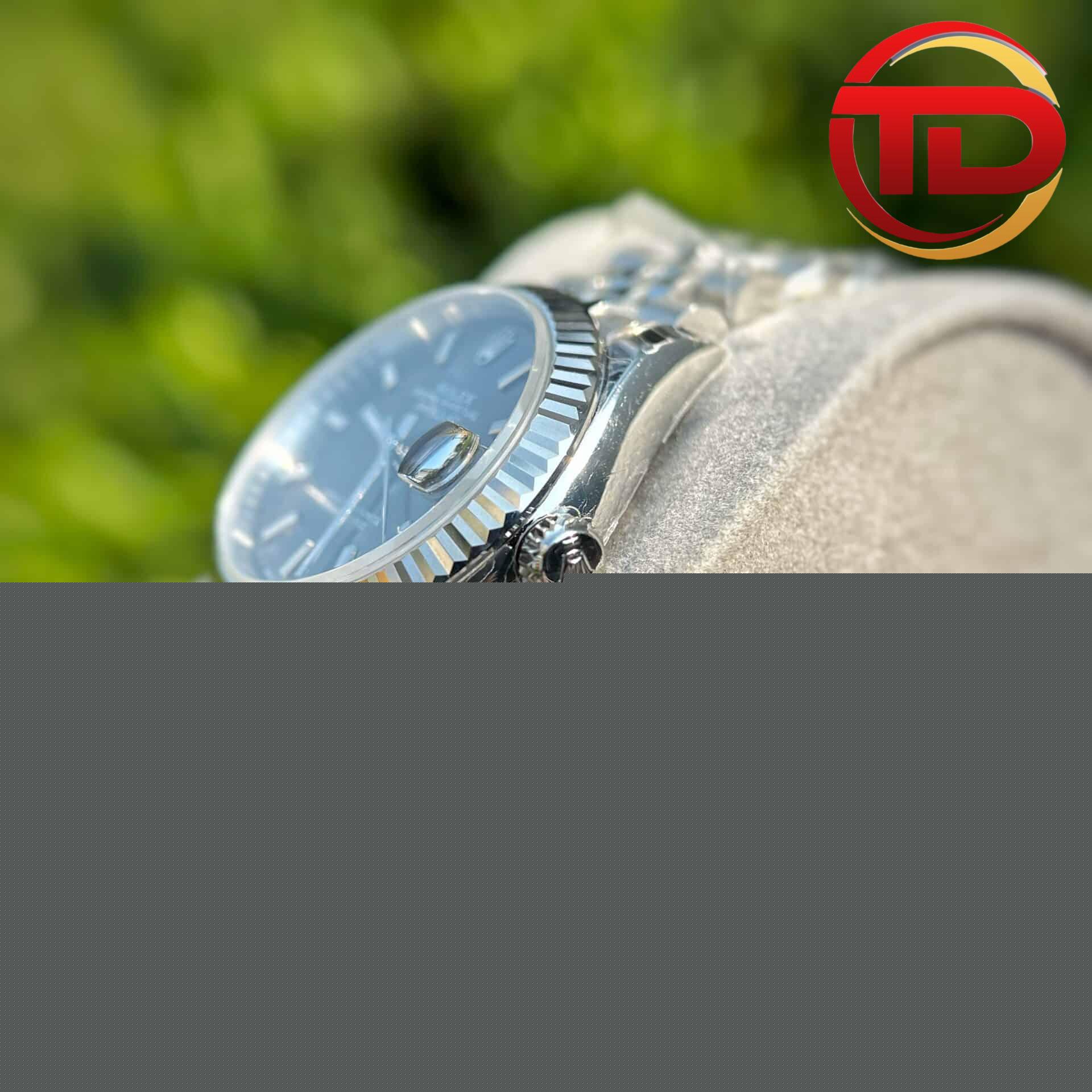 Rolex Datejust Nữ Mặt Xám Đậm Cọc Số Dạ Quang - 5