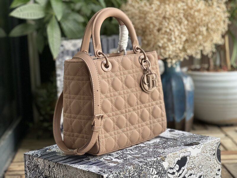 TÚI XÁCH DIOR LADY NGUYÊN BẢN MEDIUM SIZE 24 TAG LÌ