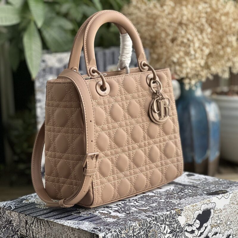 TÚI XÁCH DIOR LADY NGUYÊN BẢN MEDIUM SIZE 24 TAG LÌ