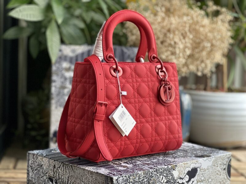 TÚI XÁCH DIOR LADY NGUYÊN BẢN MEDIUM SIZE 24 TAG LÌ