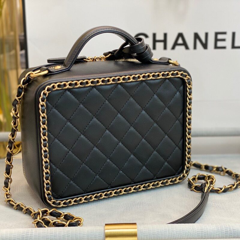 TÚI CỐP CHANEL VANITY CASE SIÊU CẤP MÀU ĐEN