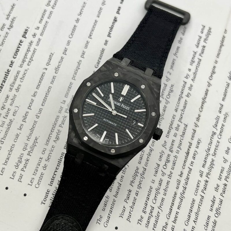 AUDEMARS PIGUET ROYAL OAK 15400 CARBON NTPT BLACK DIAL BEST REPLICA 41MM