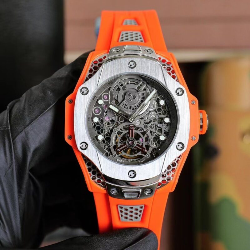 HUBLOT BIG BANG SAMUEL ROSS ORANGE RUBBER REPLICA 44MM
