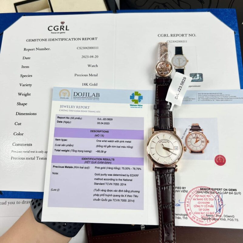 ĐỒNG HỒ PATEK PHILIPPE CALATRAVA 5153R-001 BỌC VÀNG REP CAO NHẤT 38MM
