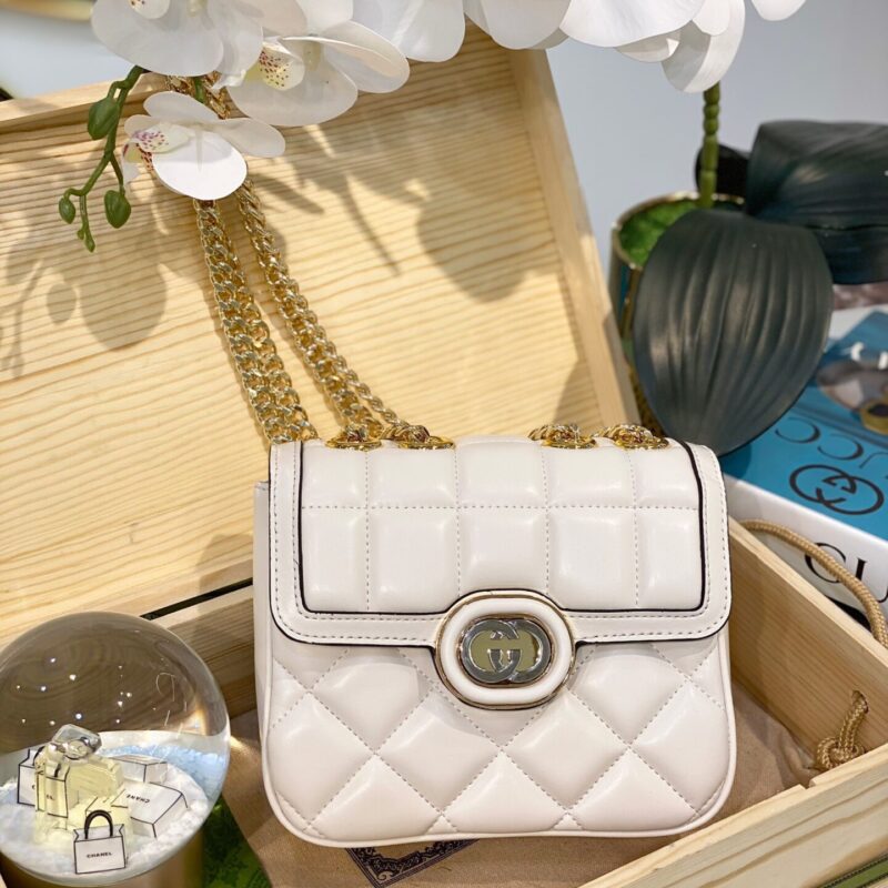 TÚI GUCCI DECO MINI LEATHER SHOULDER BAG SUPER