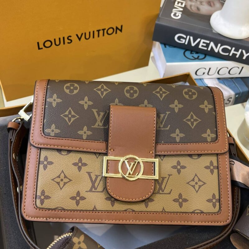 TÚI LV LOUIS VUITTON DAUPHINE MM BAG MONOGRAM SUPER VIP MÀU NÂU