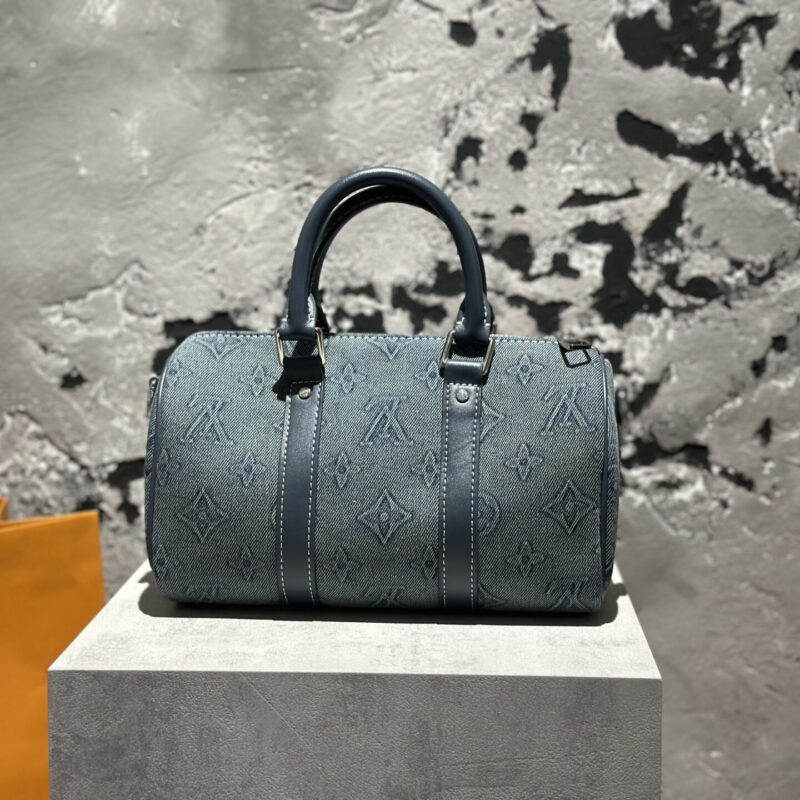 TÚI LOUIS VUITTON KEEPALL BANDOULIERE 25 BAG DENIM SUPER