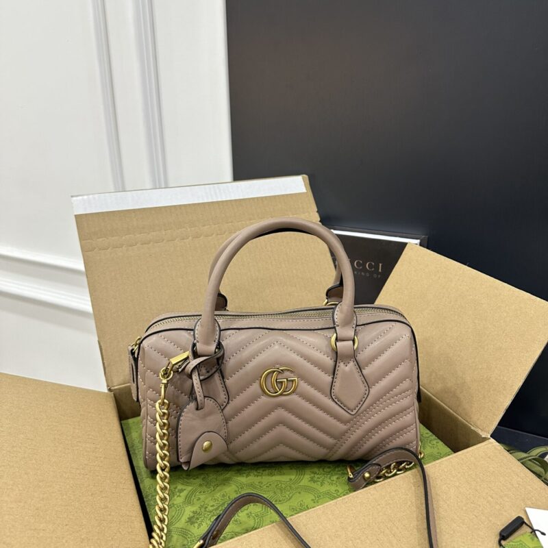 TÚI GUCCI GG- MARMONT MATELASSE SMALL LEATHER TOP HANDLE BAG SUPER