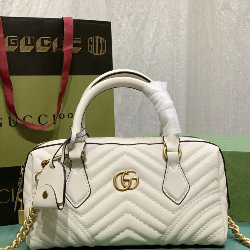 TÚI GUCCI GG- MARMONT MATELASSE SMALL LEATHER TOP HANDLE BAG SUPER
