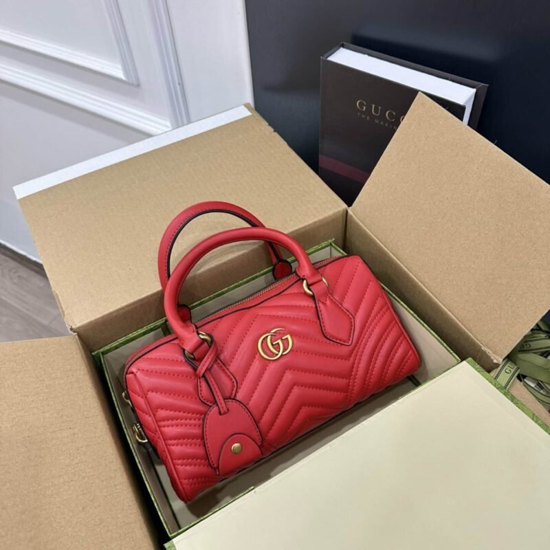 TÚI GUCCI GG- MARMONT MATELASSE SMALL LEATHER TOP HANDLE BAG SUPER