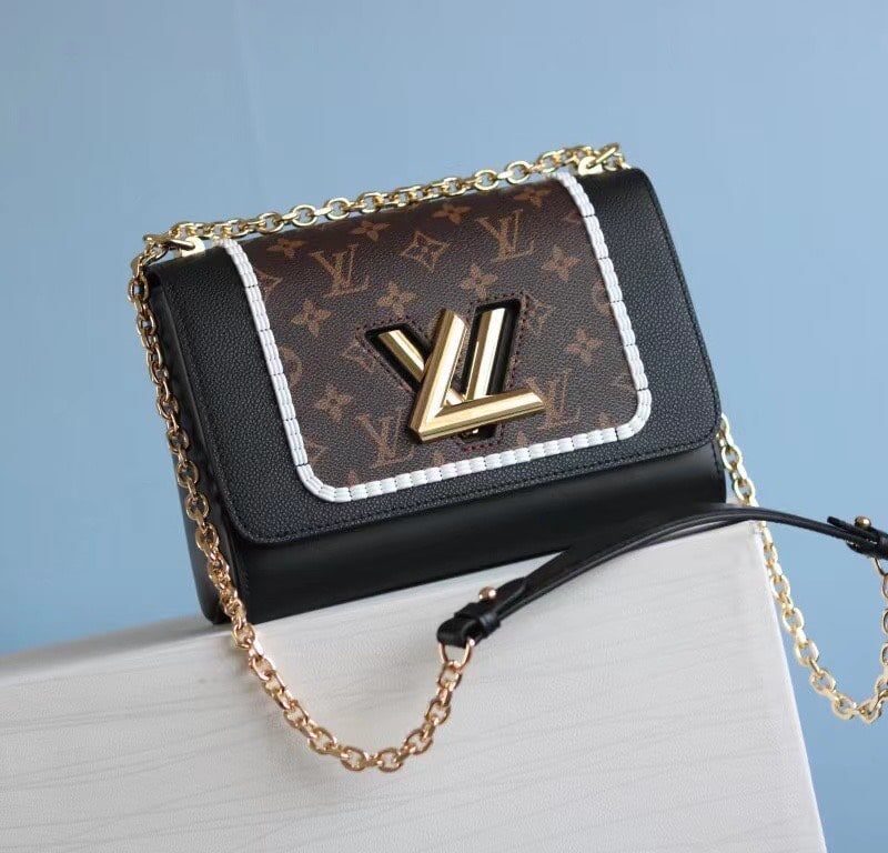 TÚI LV LOUIS VUITTON TWIST MM CALFSKIN BAG NGUYÊN BẢN