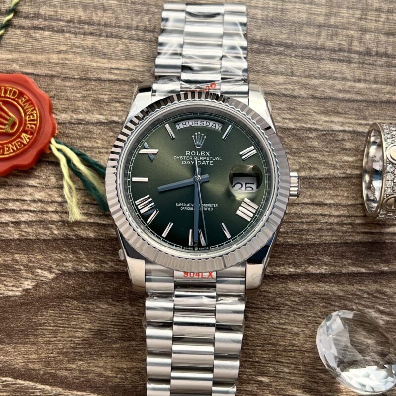 ROLEX DAY-DATE 228239 GREEN DIAL BEST REPLICA V2 167GRAM 40MM