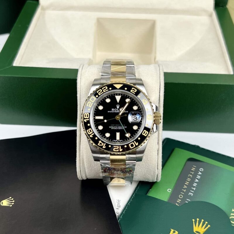 ROLEX GMT-MASTER II 116713LN BLACK DIAL OYSTER BRACELET REPLICA 40MM