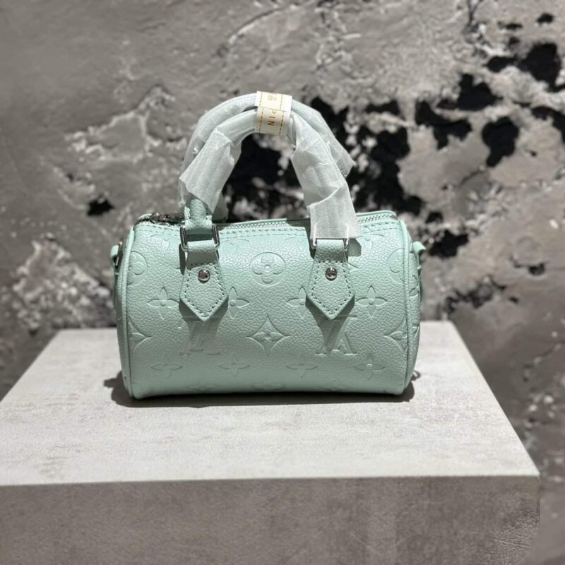 TÚI LV LOUIS VUITTON SPEEDY NANO BAG MINI PEARLY LAGOON SUPER