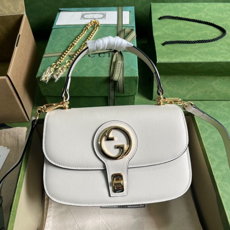 TÚI XÁCH GUCCI BLONDIE TOP-HANDLE BAG SIÊU CẤP MÀU TRẮNG