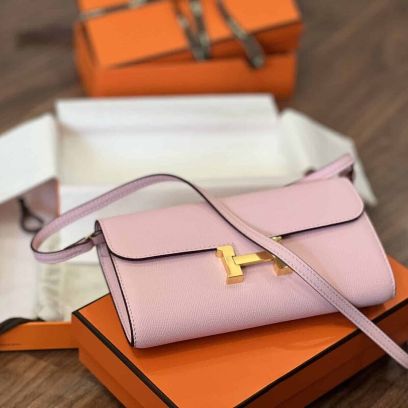 TÚI XÁCH HM CONSTANCE SLIM ESPOM CLUCHT WOC 2023 SIÊU CẤP FULLBOX MÀU HỒNG
