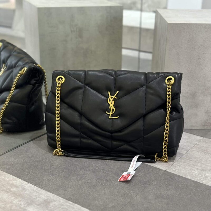 TÚI YSL SAINT LAURENT PUFFER MEDIUM CHAIN BAG IN QUILTED LAMBSKIN SUPER