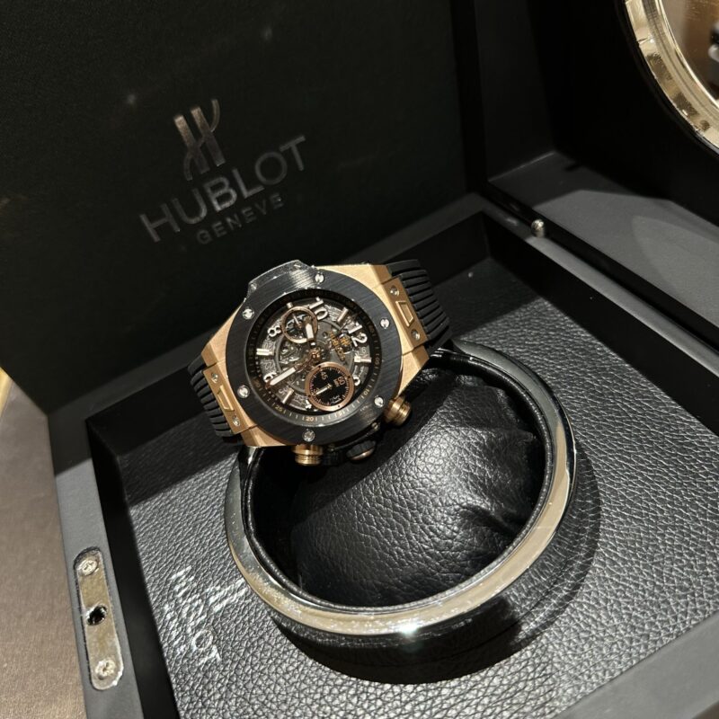 HUBLOT BIG BANG UNICO KING GOLD BLACK CERAMIC BEST QUALITY 44MM