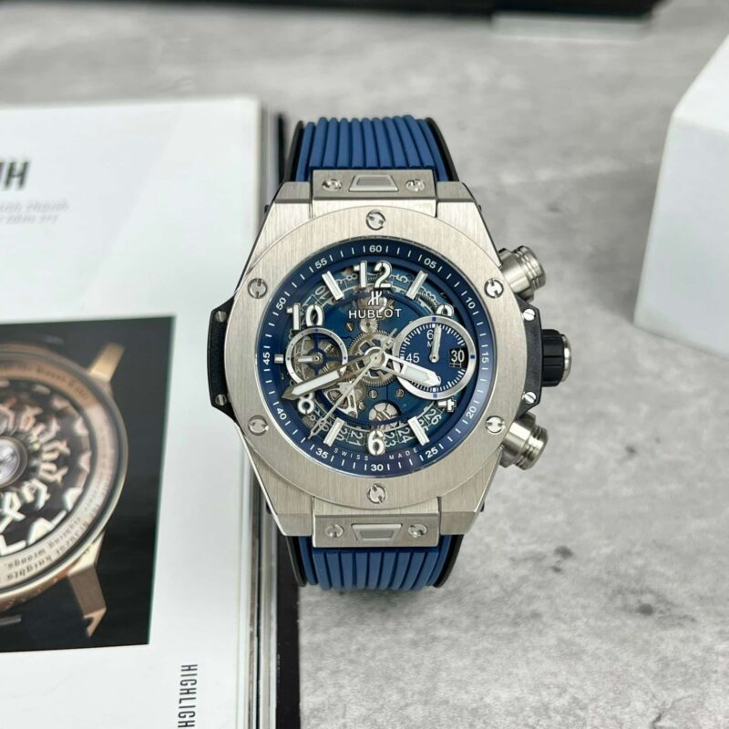 HUBLOT BIG BANG UNICO TITANIUM BLUE BEST SWISS REPLICA 44MM